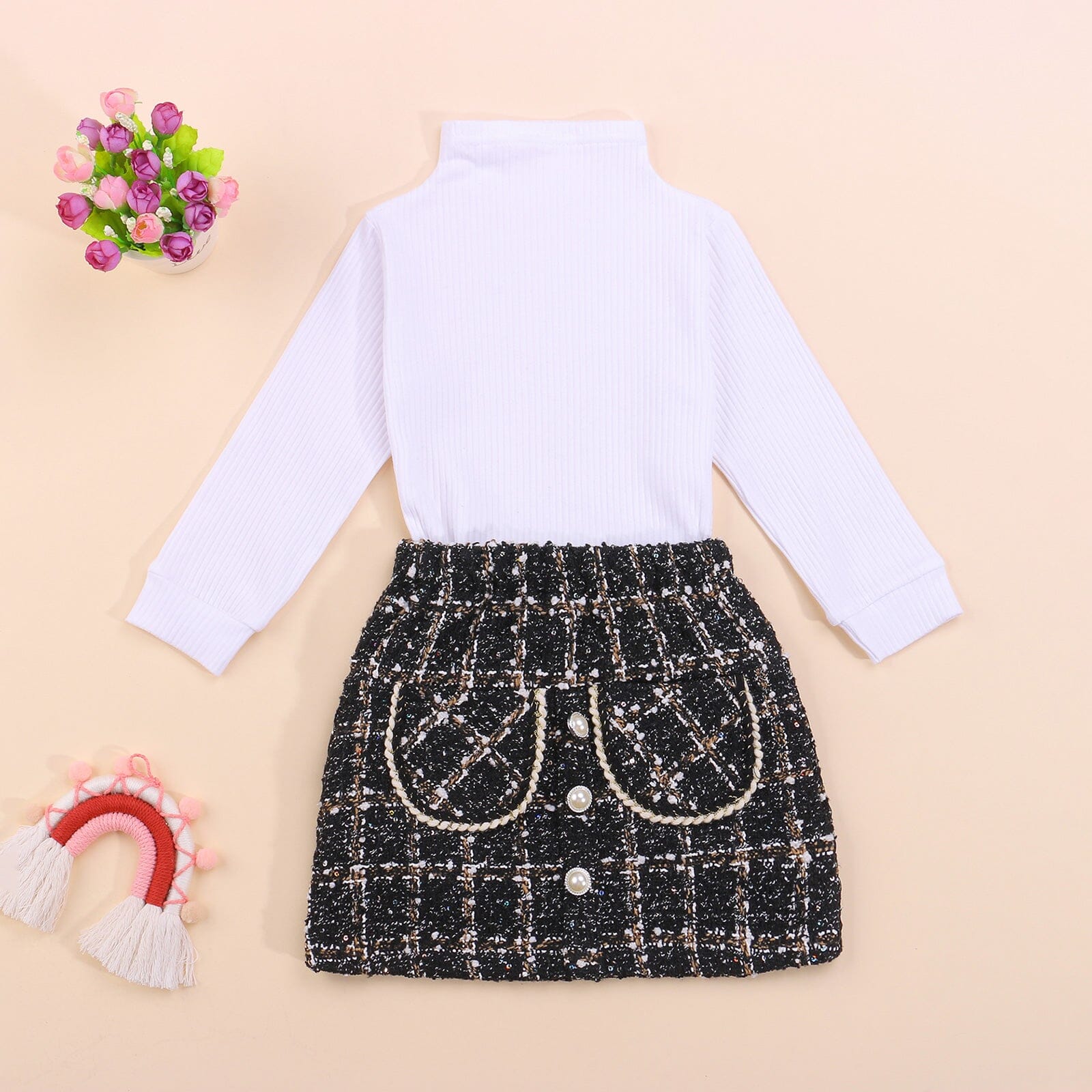 Conjunto Infantil Feminino Boutique Gola Alta Loja Click Certo 