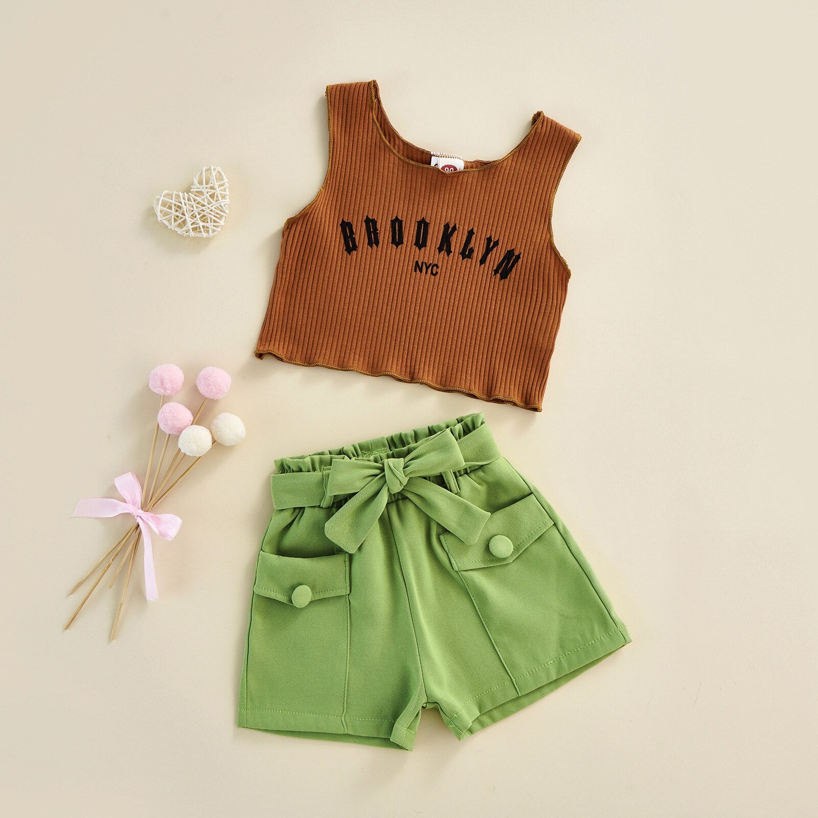 Conjunto Infantil Feminino Brooklyn conjunto Loja Click Certo 