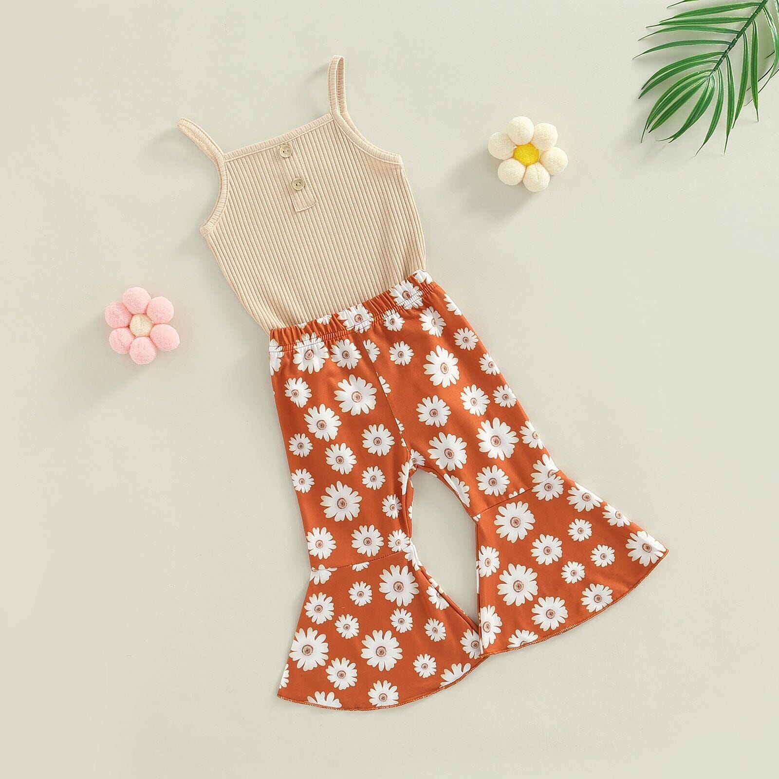 Conjunto Infantil Feminino Calça Flores Loja Click Certo 