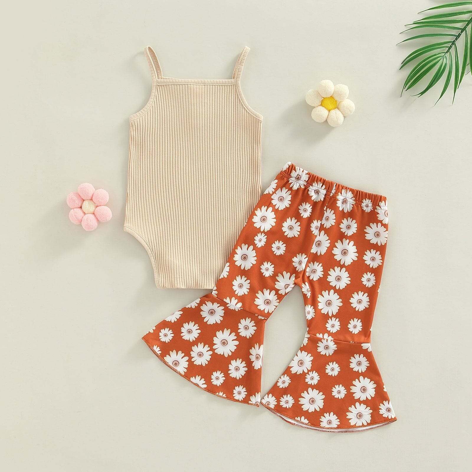 Conjunto Infantil Feminino Calça Flores Loja Click Certo 