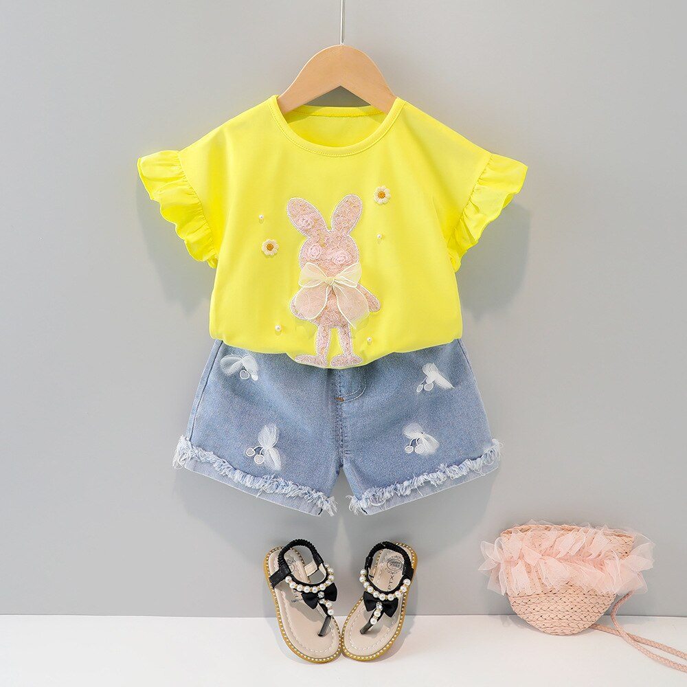 Conjunto Infantil Feminino Coelhinho conjunto Loja Click Certo 