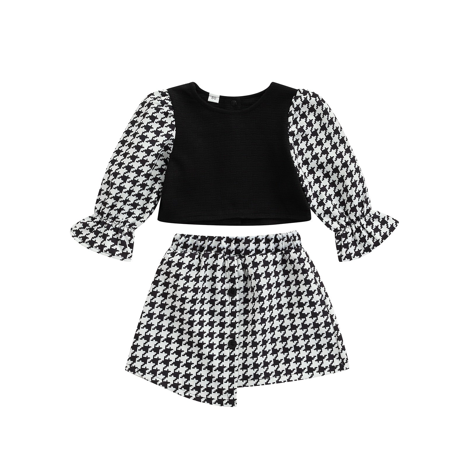 Conjunto Infantil Feminino com Saia conjunto Loja Click Certo 