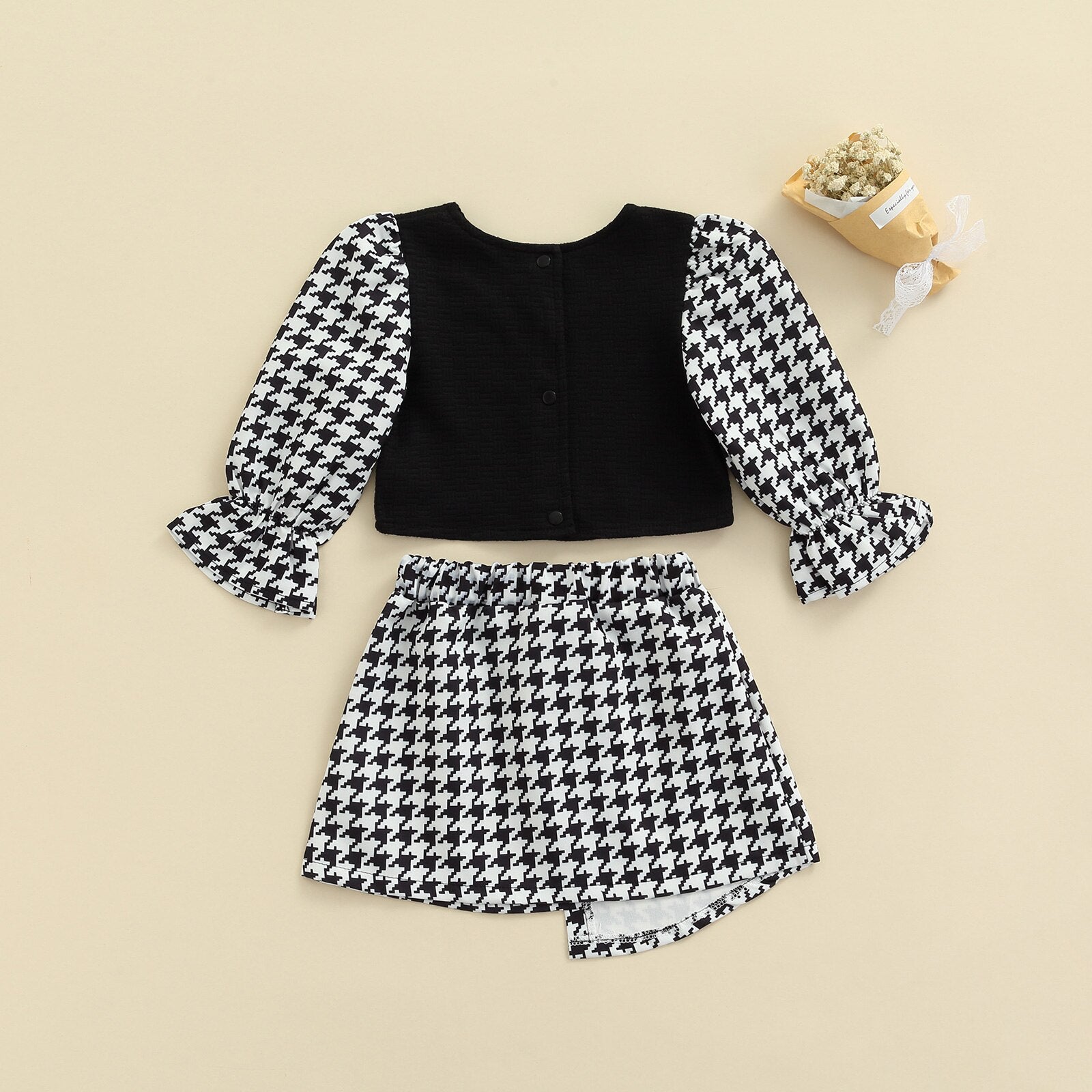 Conjunto Infantil Feminino com Saia conjunto Loja Click Certo 