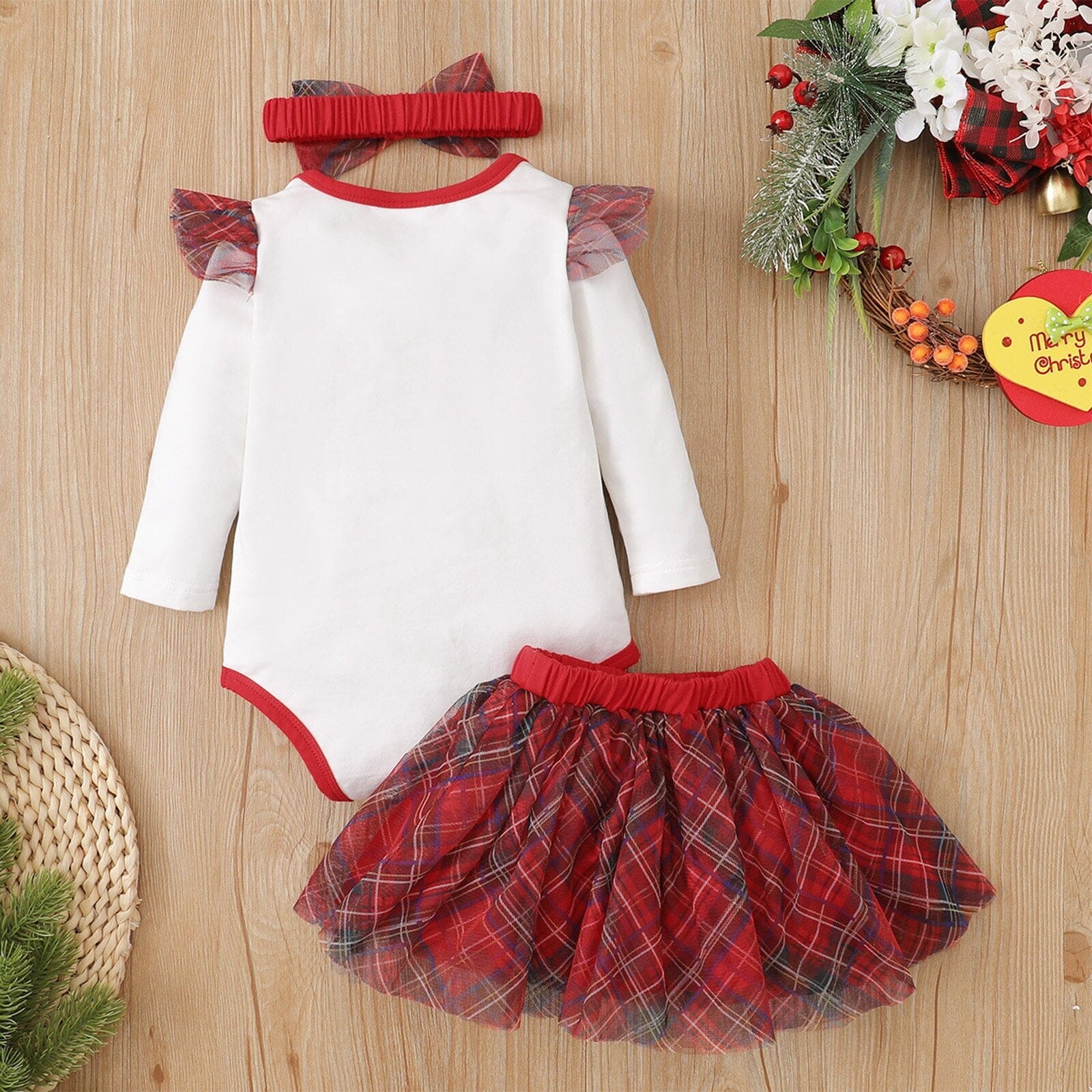 Conjunto Infantil Feminino "Feliz Natal" 0 Loja Click Certo 