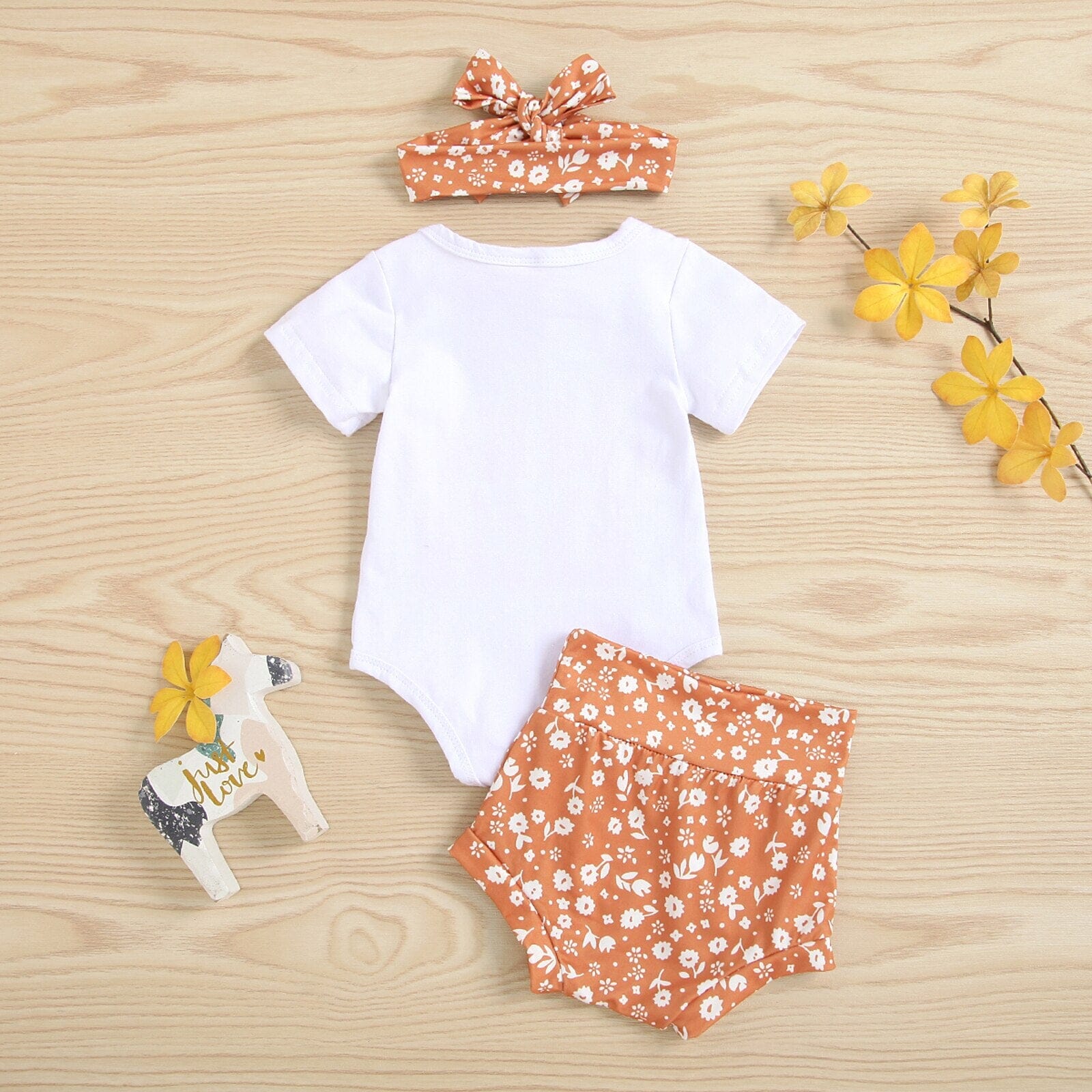 Conjunto Infantil Feminino "Flor e Criança" Loja Click Certo 