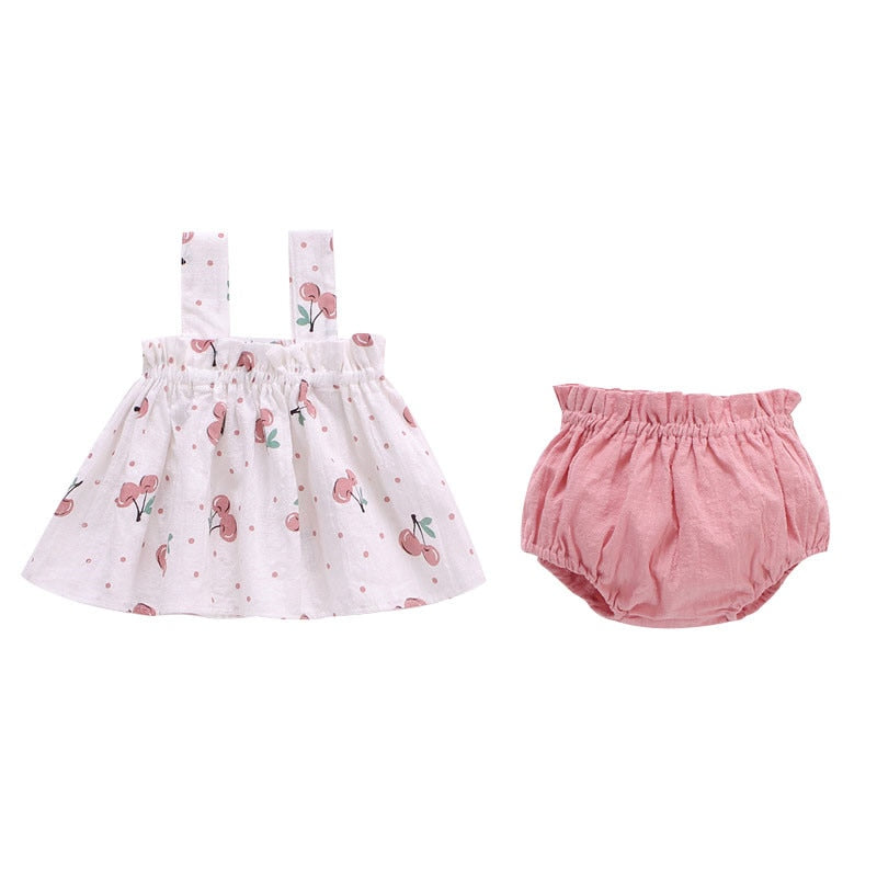 Conjunto Infantil Feminino Frutinhas Loja Click Certo Rosa 6-9 Meses 