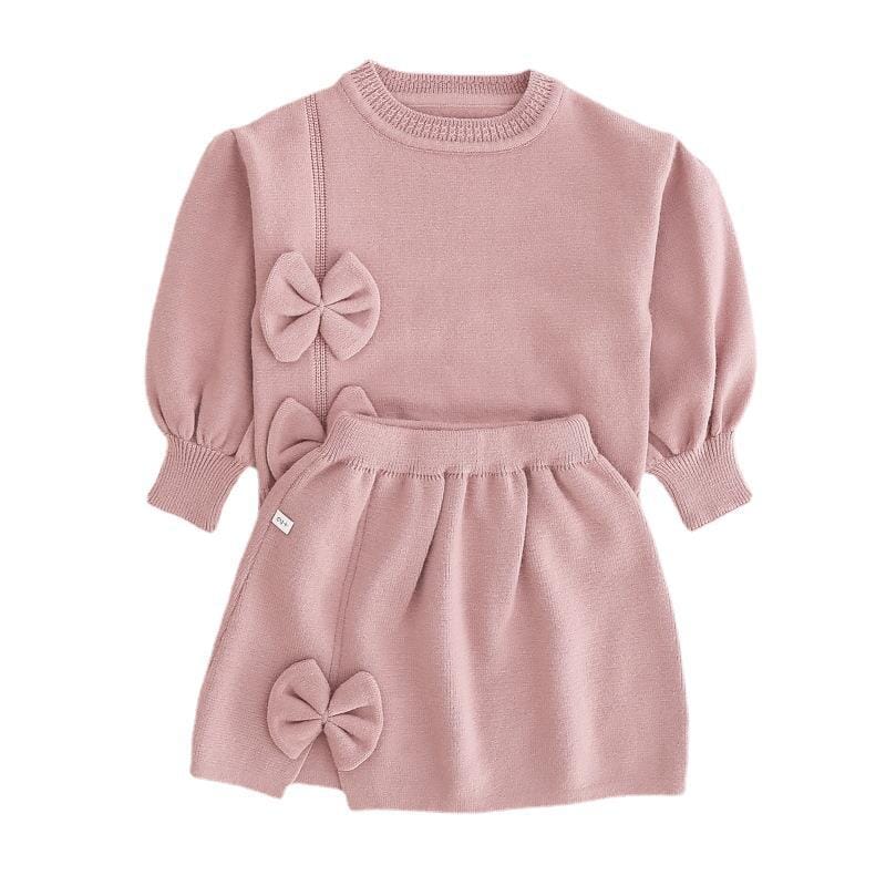 Conjunto Infantil Feminino Inverno Laçinho Loja Click Certo 