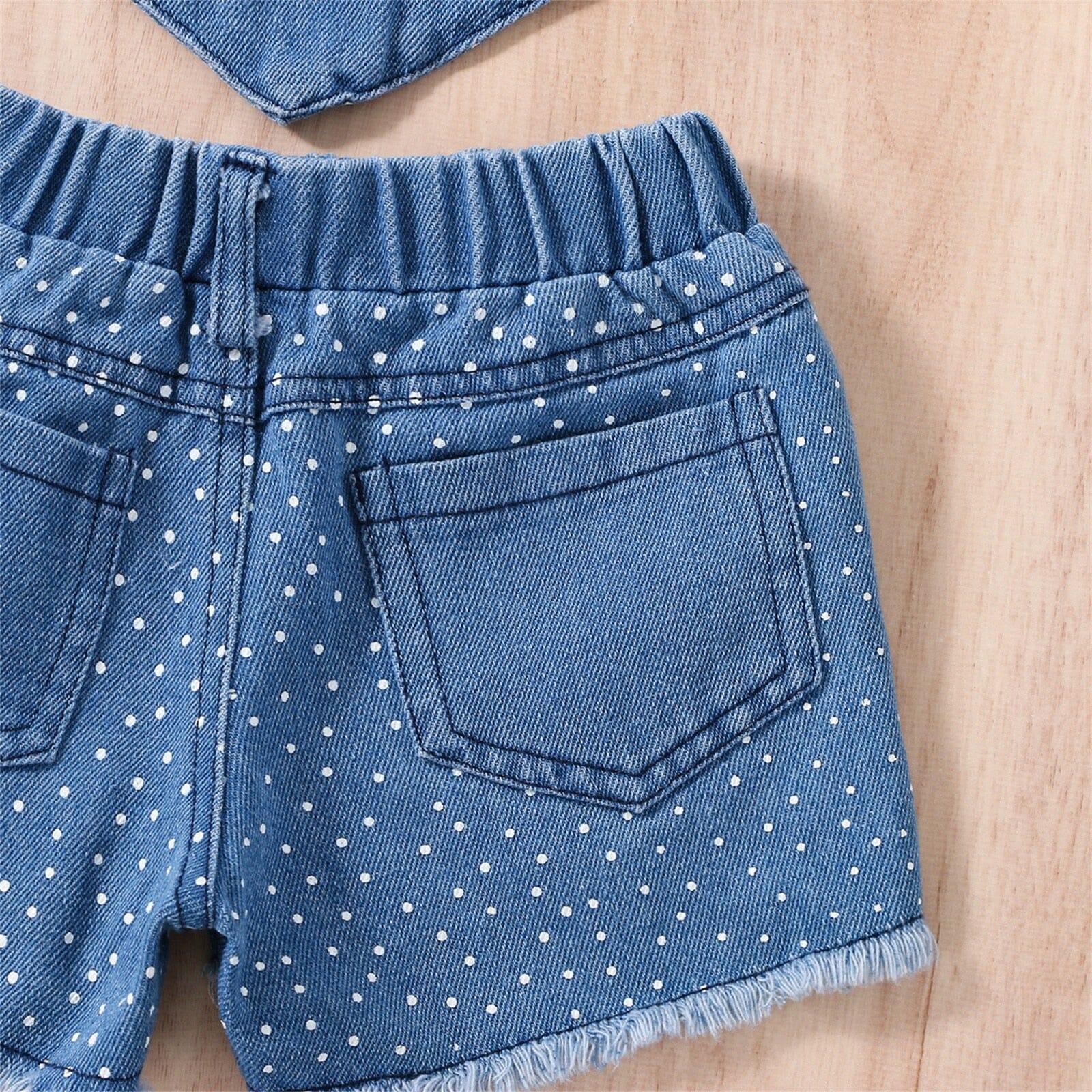 Conjunto Infantil Feminino Jeans Pontinhos Loja Click Certo 