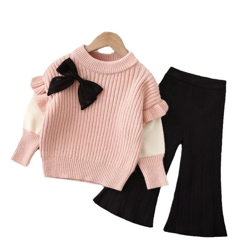 Conjunto Infantil Feminino Laçinho e Pantalona Loja Click Certo 