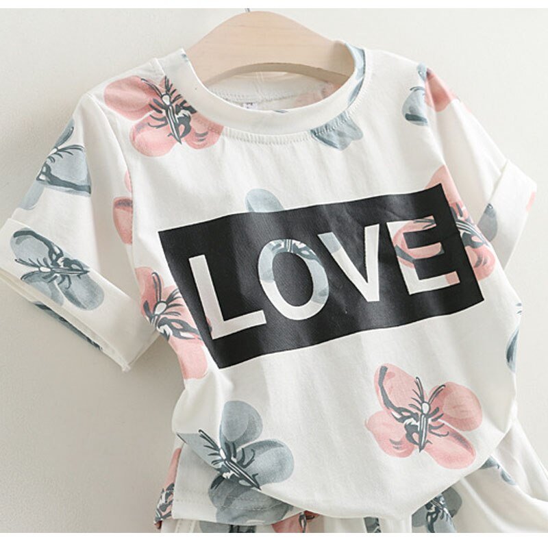 Conjunto Infantil Feminino Love conjunto Loja Click Certo 