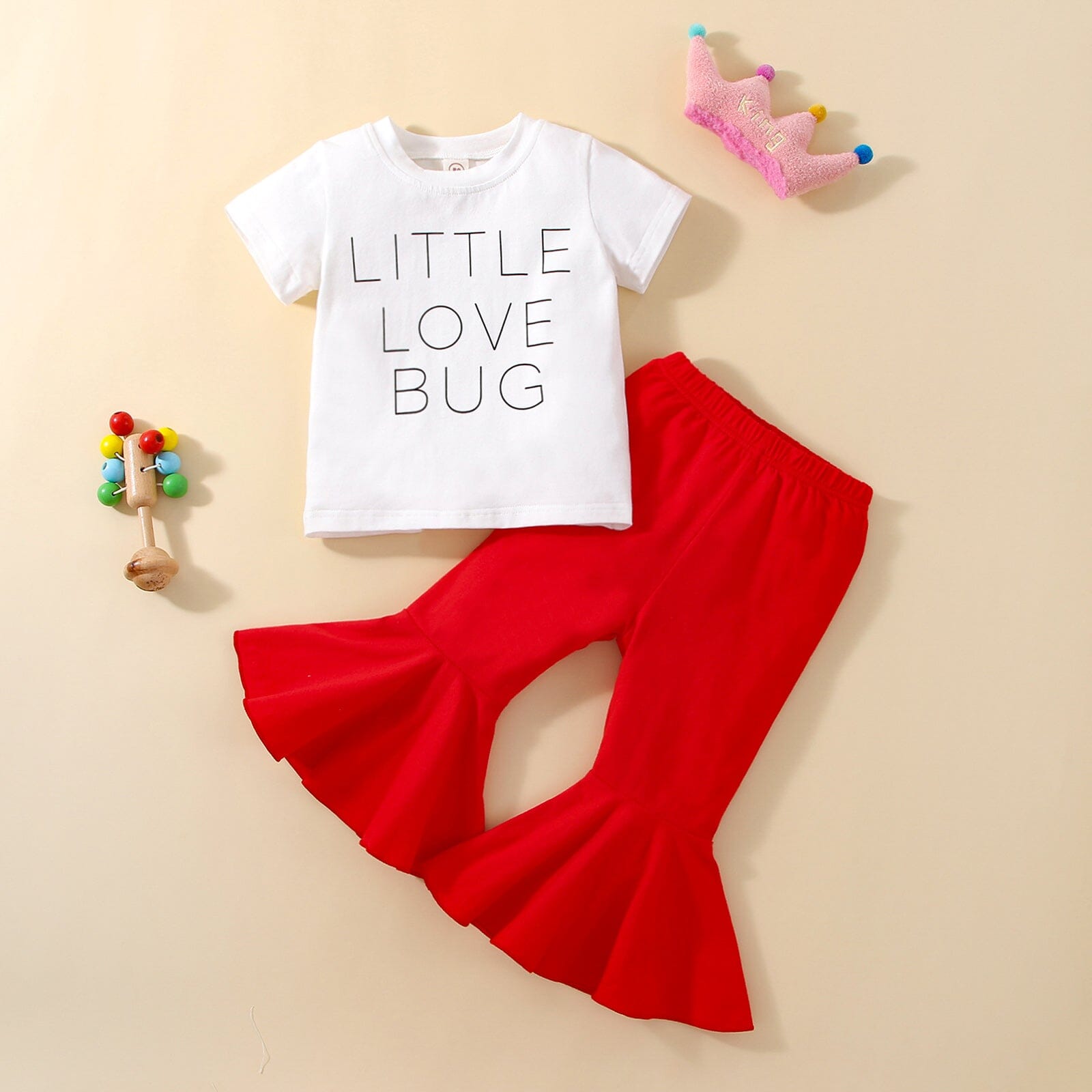 Conjunto Infantil Feminino Love Loja Click Certo 2-3 Anos 