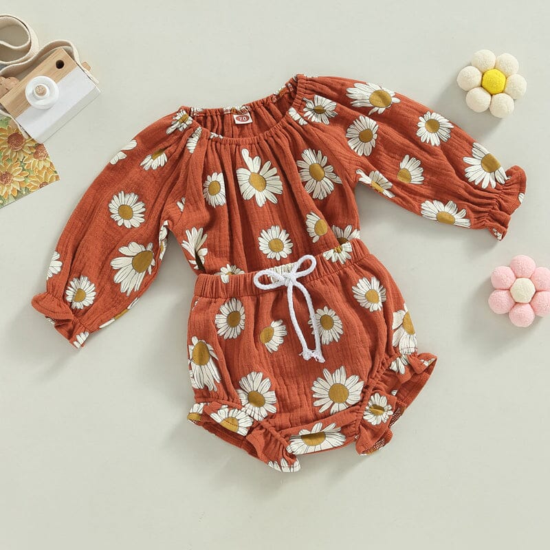 Conjunto Infantil Feminino Margarida Loja Click Certo 0-6 Meses 