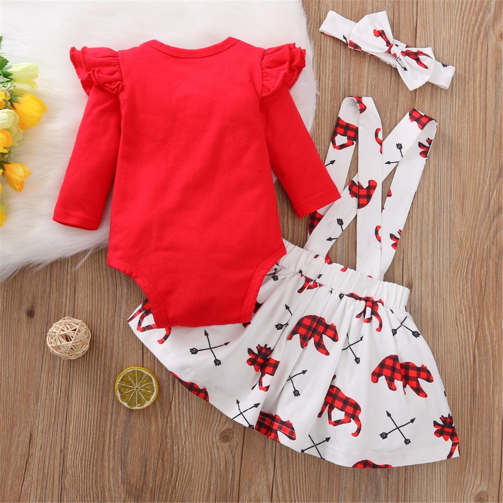 Conjunto Infantil Feminino "Meu 1º Natal 0 Loja Click Certo 