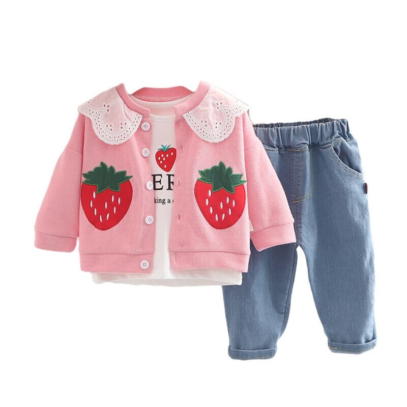 Conjunto Infantil Feminino Moranguinho Loja Click Certo 