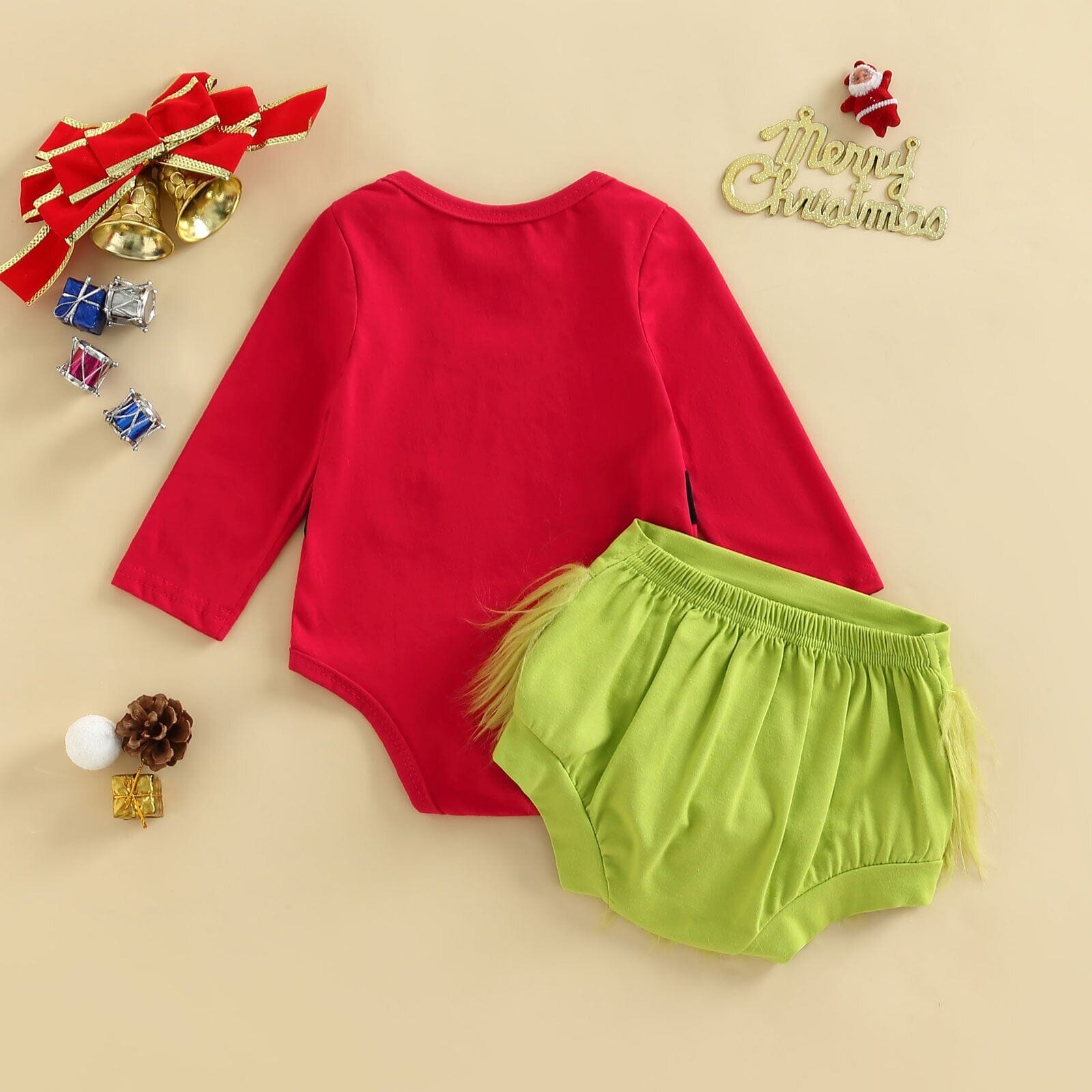 Conjunto Infantil Feminino Natalino Franjinha 0 Loja Click Certo 