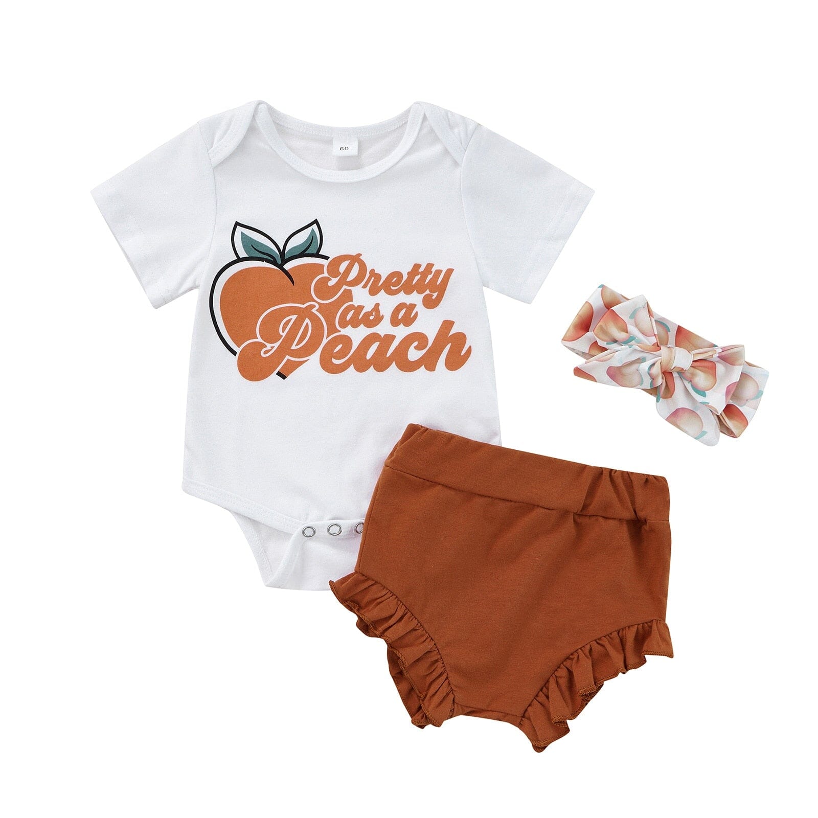 Conjunto Infantil Feminino Pêssego Loja Click Certo 