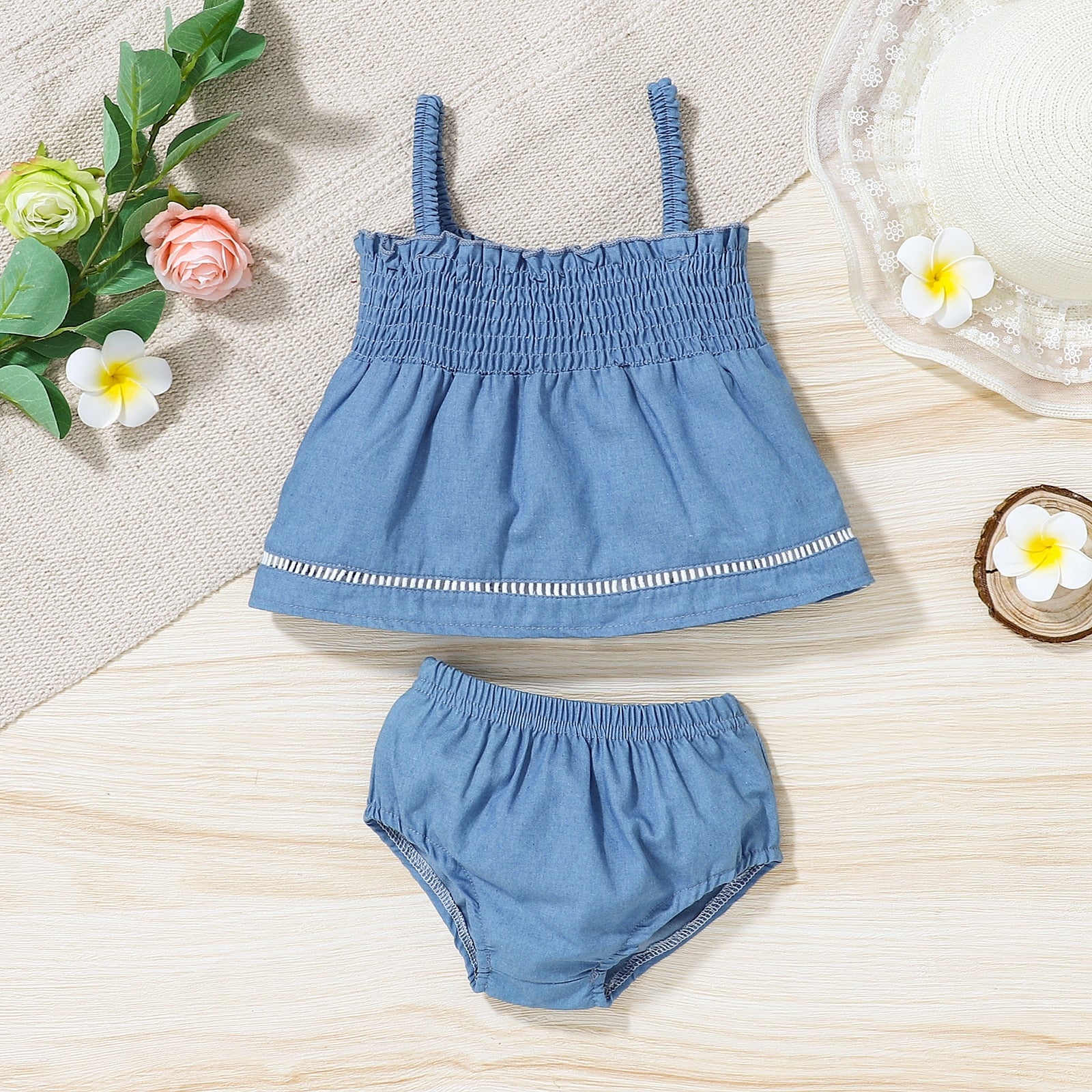 Conjunto Infantil Feminino Plissado conjunto Loja Click Certo 2-3 anos 