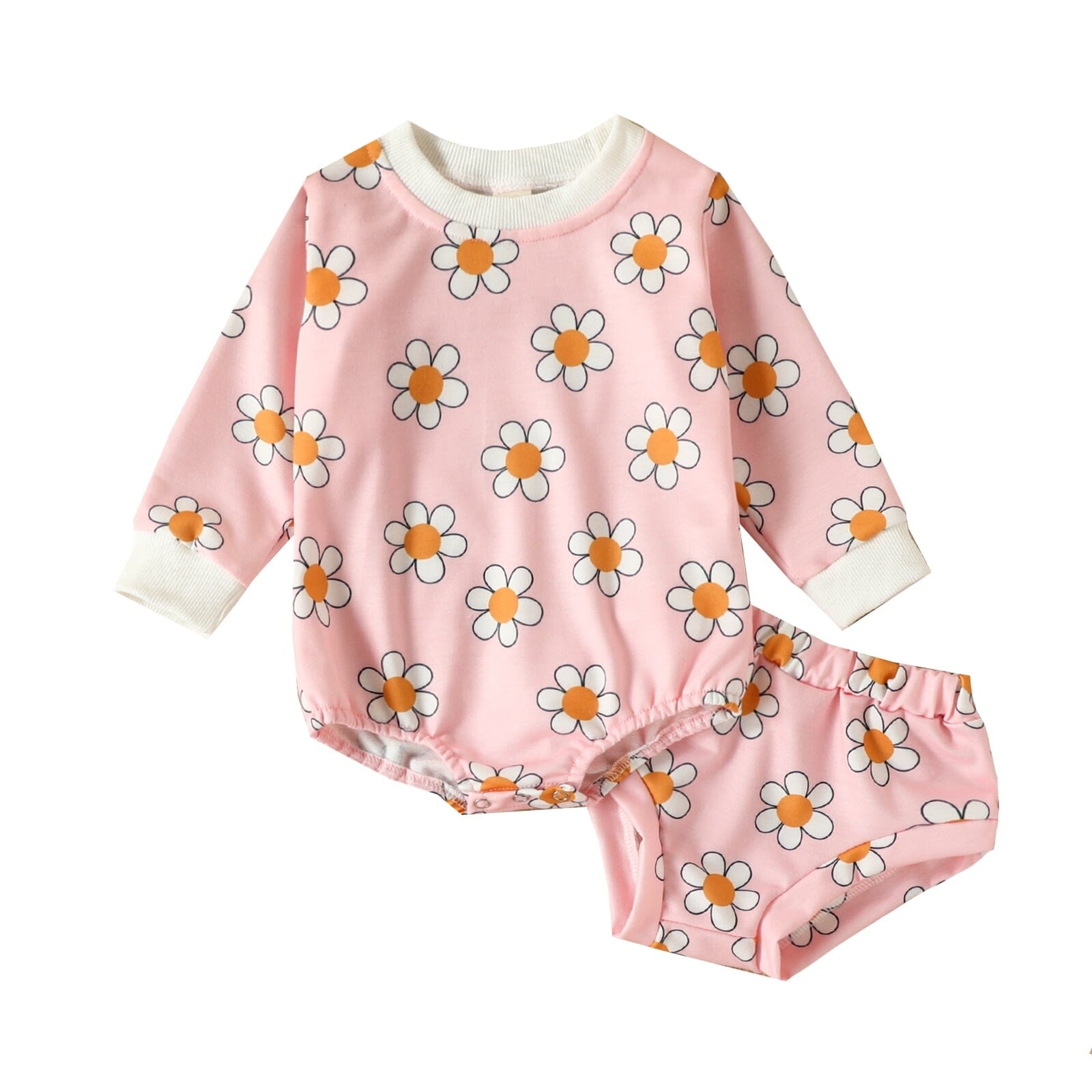 Conjunto Infantil Feminino Primavera 0 Loja Click Certo Rosa 0-3 Meses 