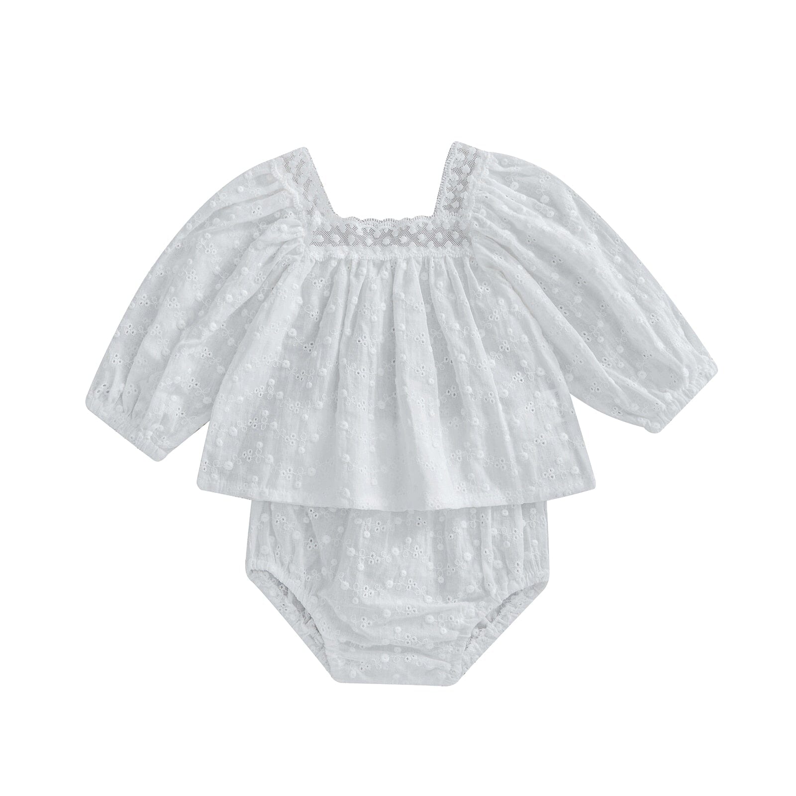 Conjunto Infantil Feminino Renda e Florzinha Loja Click Certo 