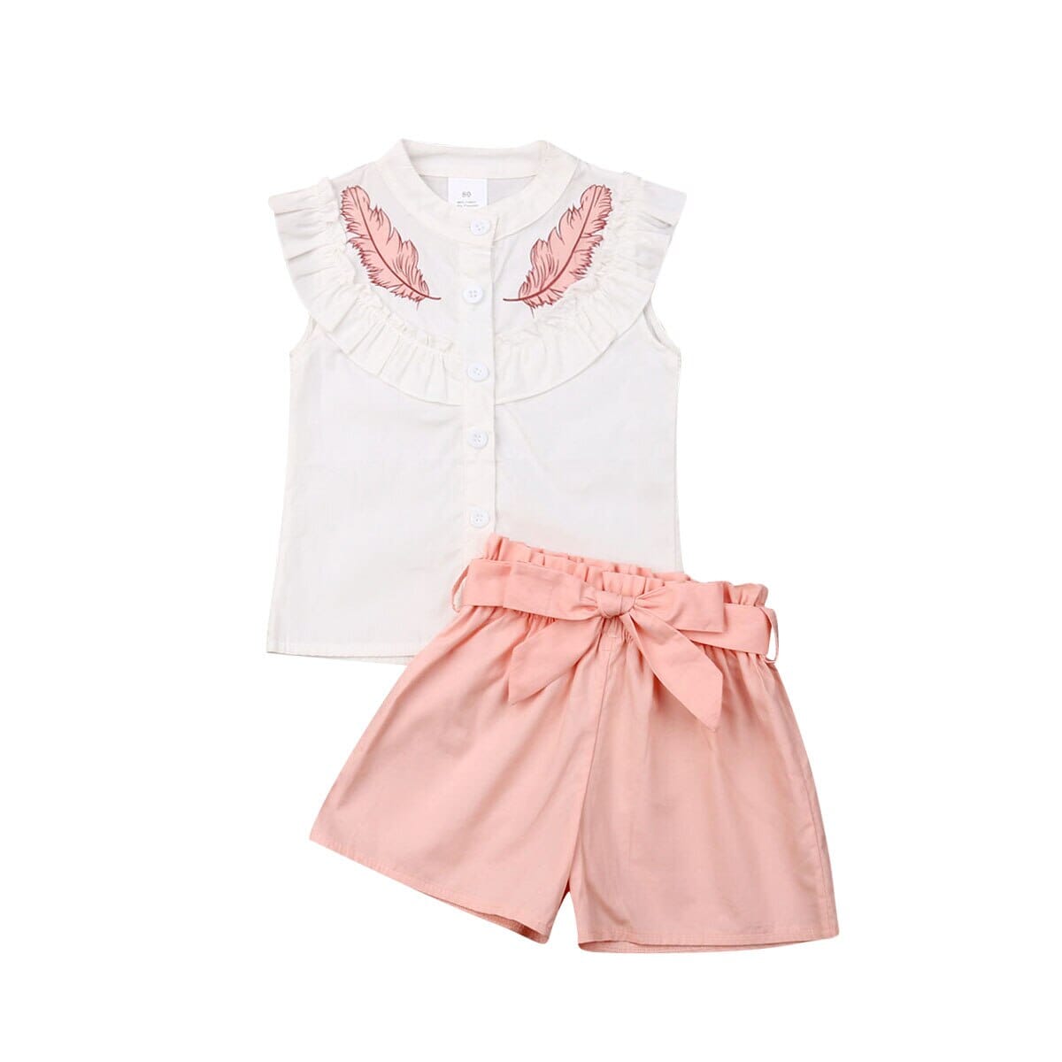 Conjunto Infantil Feminino Rosa Penas Loja Click Certo 