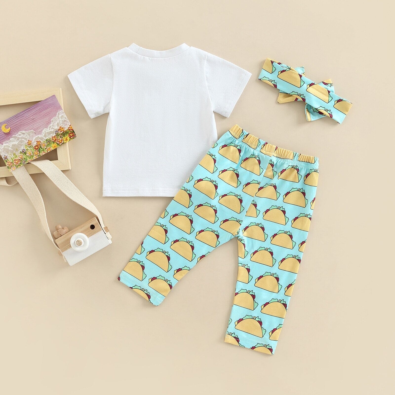 Conjunto Infantil Feminino Tacos + Faixa 0 Loja Click Certo 