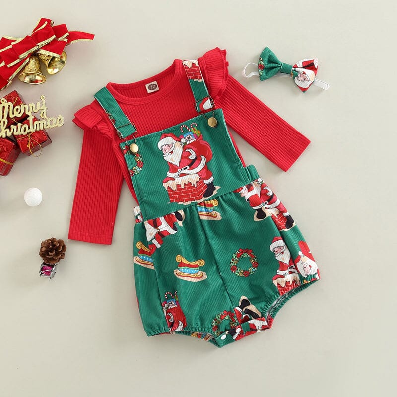 Conjunto Infantil Feminino Tempo de Natal 0 Loja Click Certo 1-2 Anos 