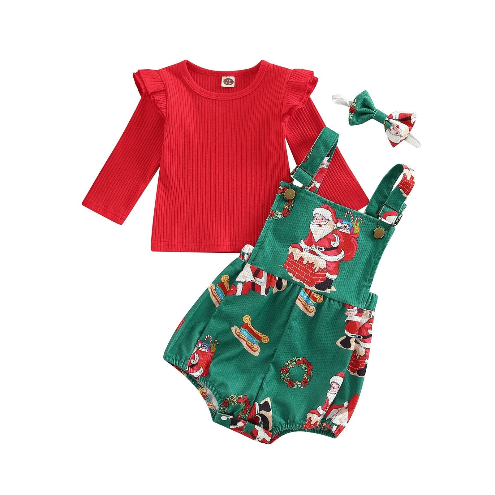 Conjunto Infantil Feminino Tempo de Natal 0 Loja Click Certo 