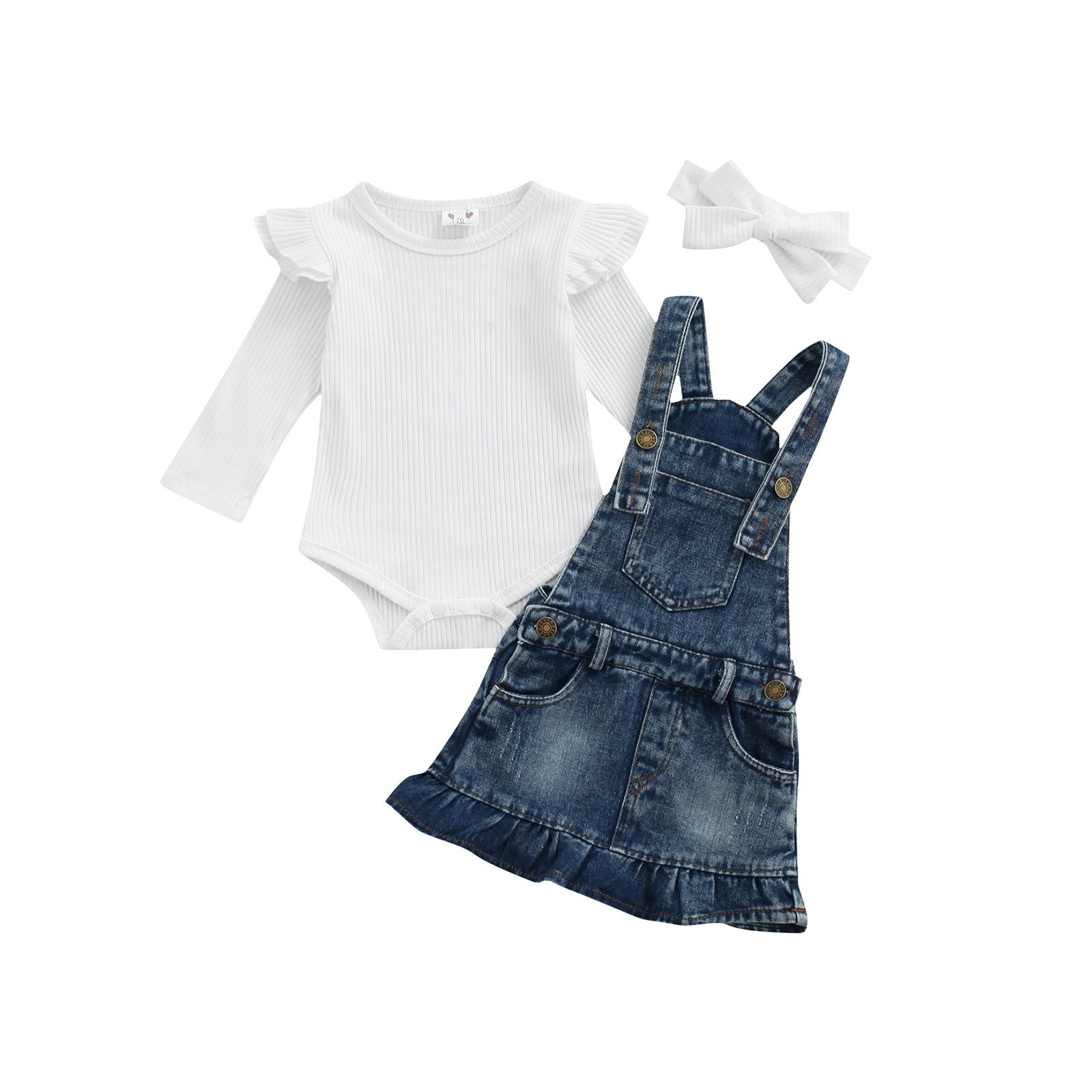 Conjunto Infantil Feminino Verão 3 Peças conjunto Loja Click Certo 