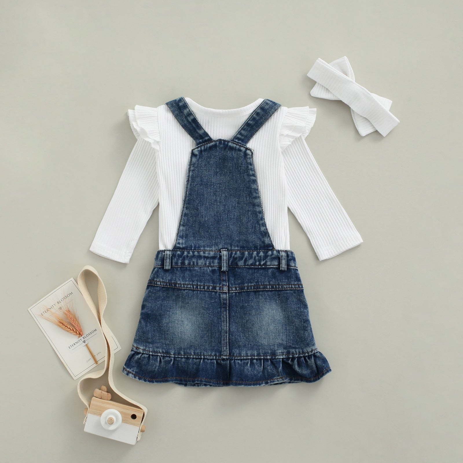 Conjunto Infantil Feminino Verão 3 Peças conjunto Loja Click Certo 