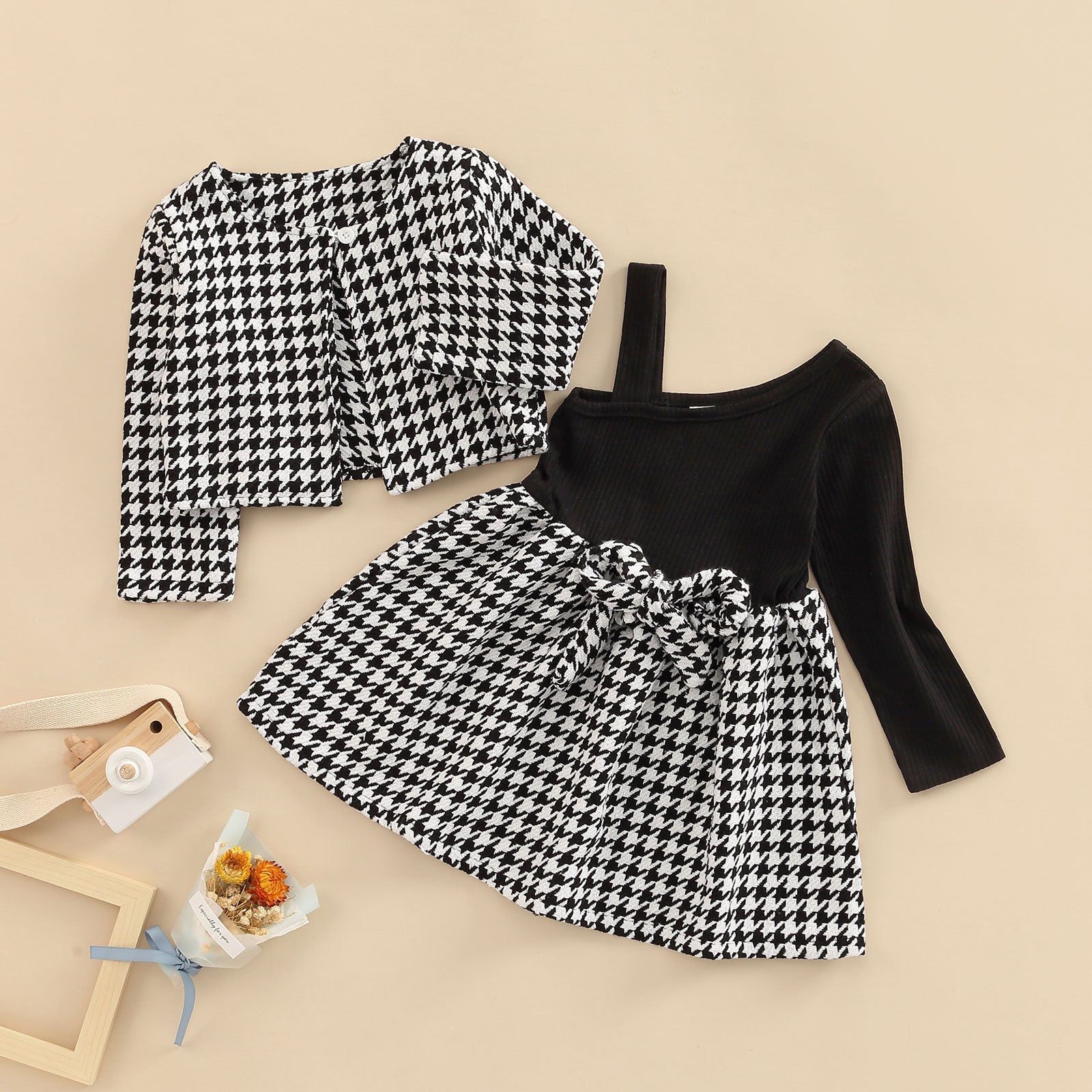 Conjunto Infantil Feminino Xadrez Loja Click Certo 1-2 Anos 