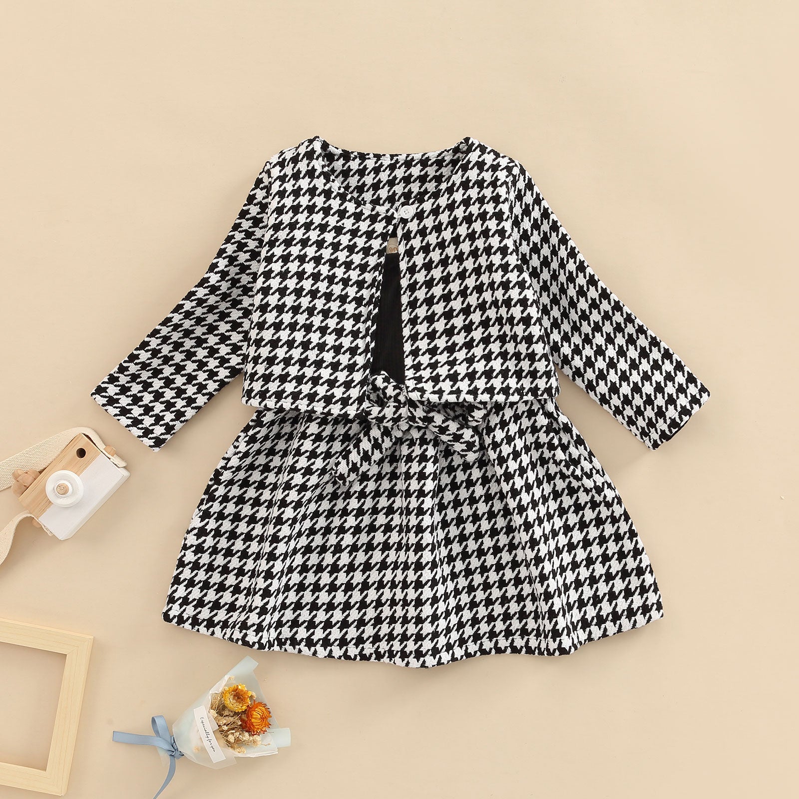 Conjunto Infantil Feminino Xadrez Loja Click Certo 