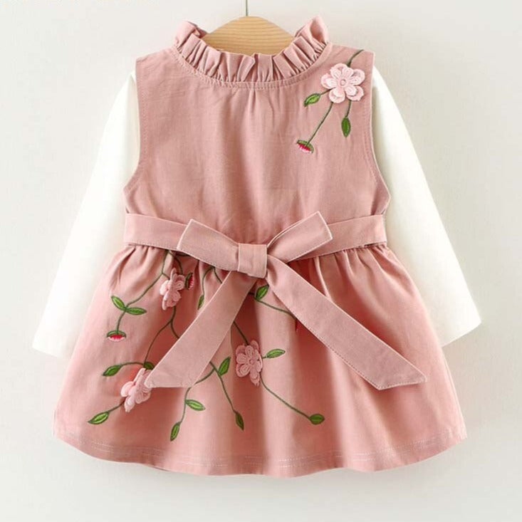 Conjunto infantil Flores e Laço conjunto Loja Click Certo 