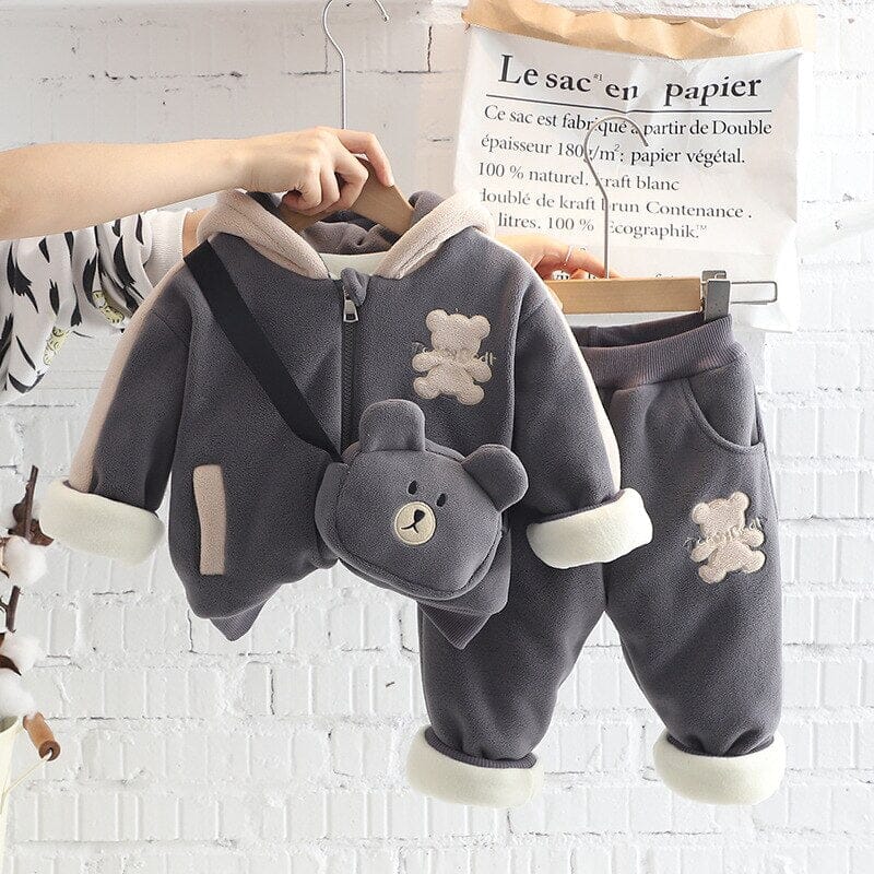 Conjunto Infantil Inverno Ursinho 3 Peças Loja Click Certo 