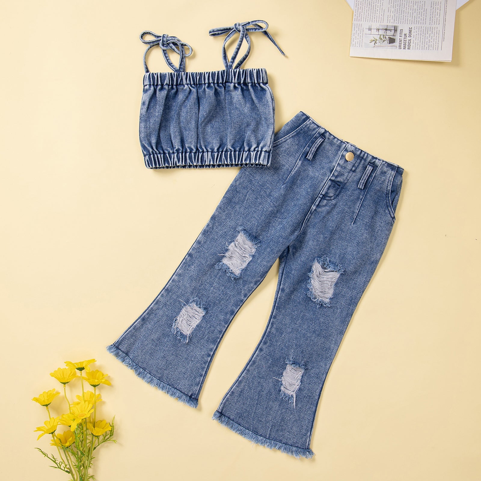 Conjunto Infantil Jeans conjunto Loja Click Certo 1-2 Anos 