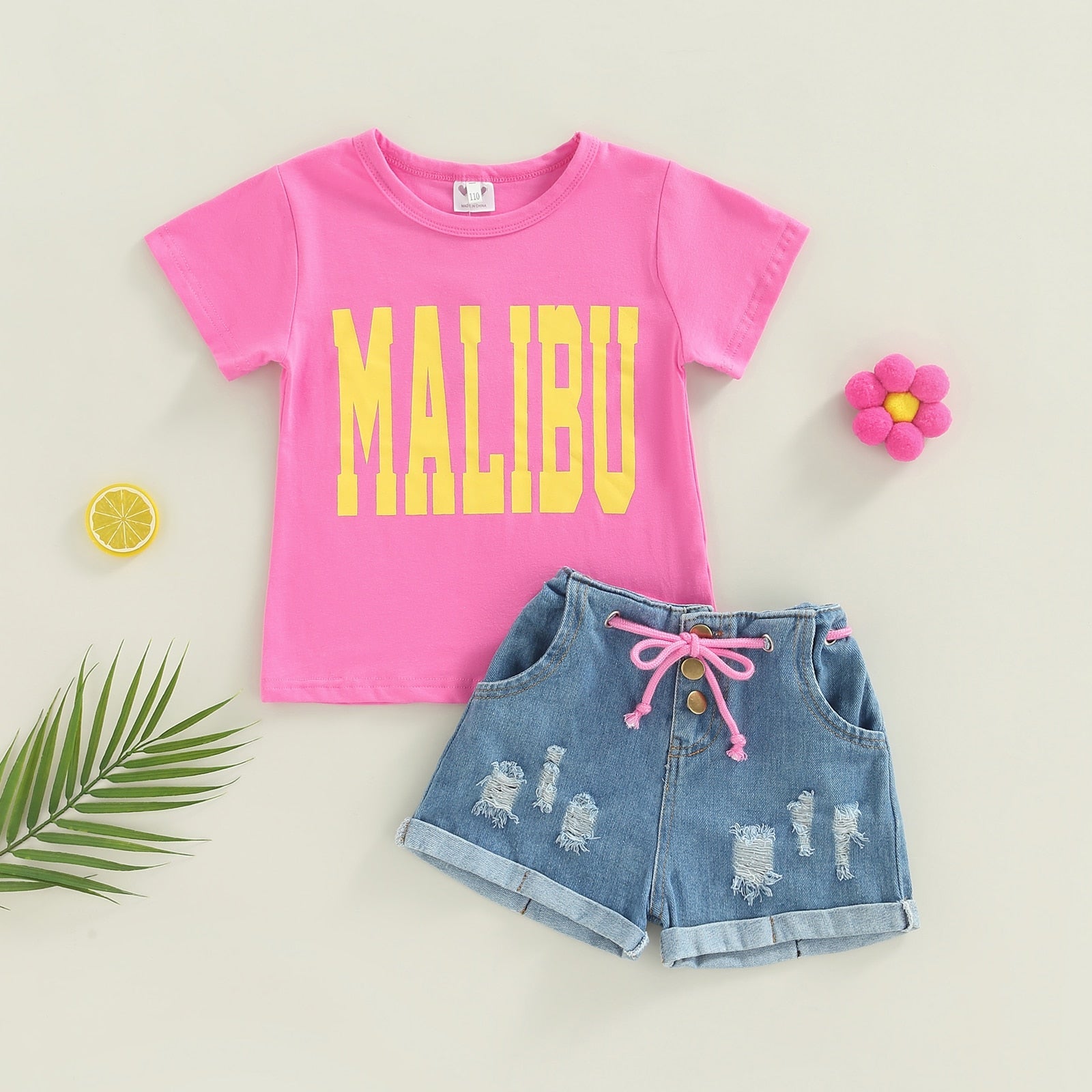 Conjunto Infantil Malibu conjunto Loja Click Certo 1-2 anos 