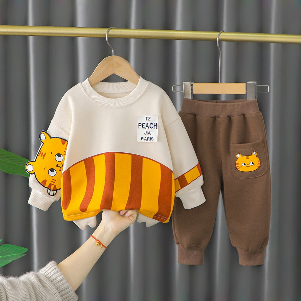 Conjunto Infantil Masculino Animais Divertidos conjunto Loja Click Certo Amarelo 12-24 Meses 