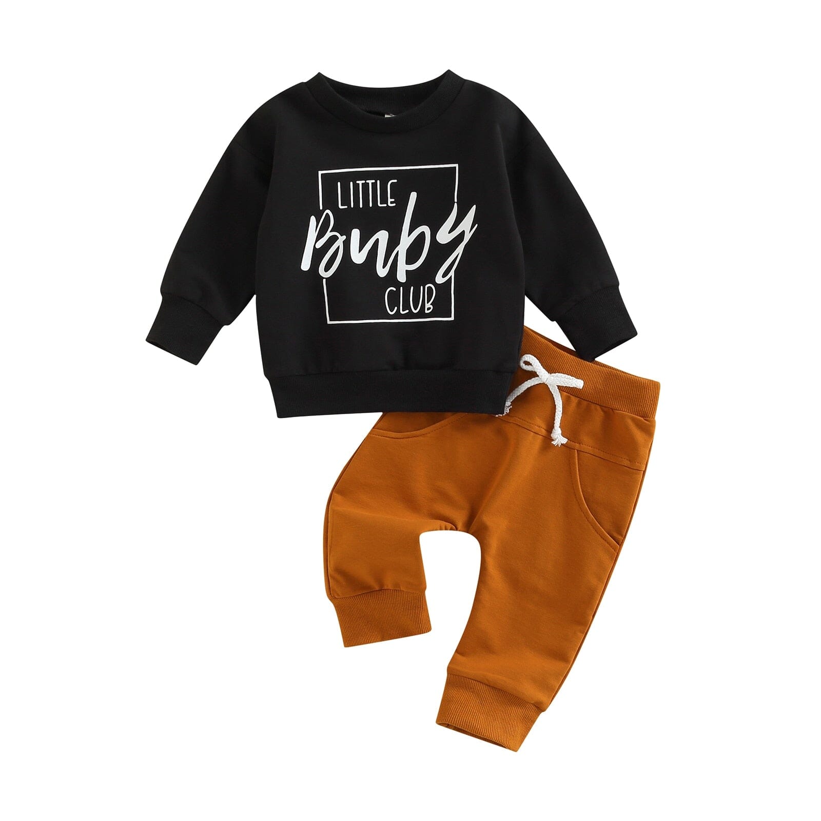 Conjunto Infantil Masculino Baby 0 Loja Click Certo Preto e Caramelo 2-3 Anos 