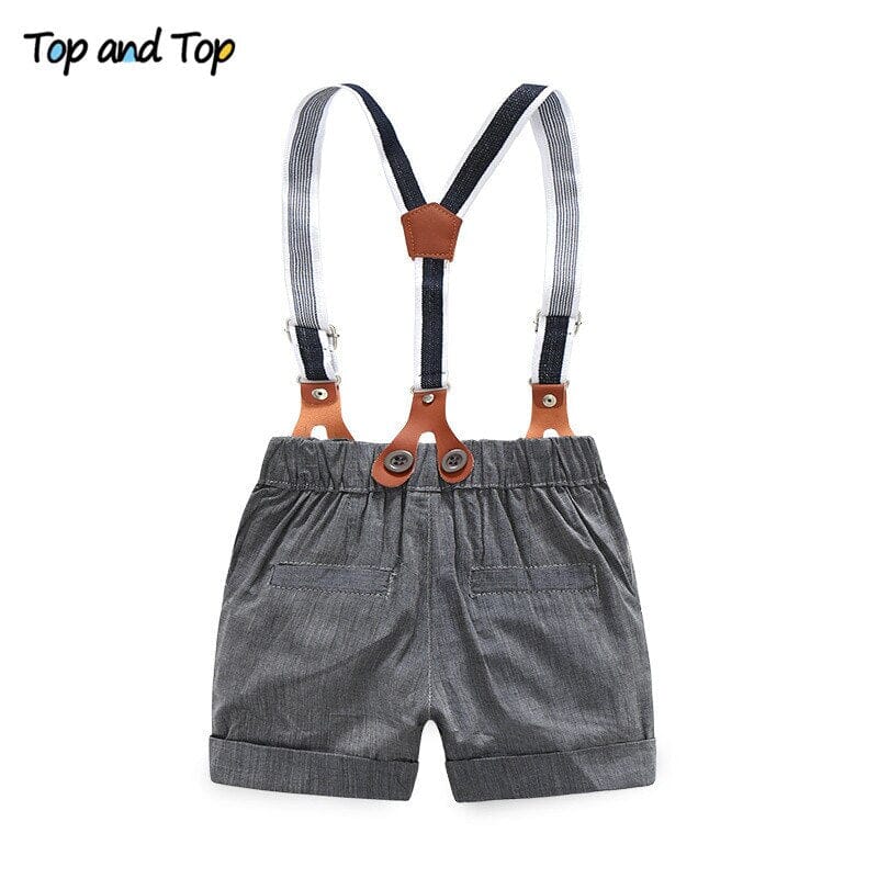 Conjunto Infantil Masculino Batizado Suspensório Loja Click Certo 