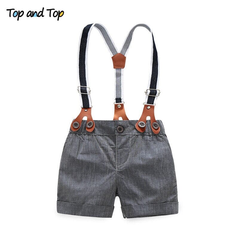 Conjunto Infantil Masculino Batizado Suspensório Loja Click Certo 