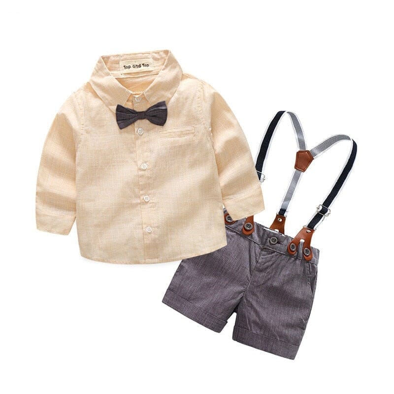 Conjunto Infantil Masculino Batizado Suspensório Loja Click Certo 