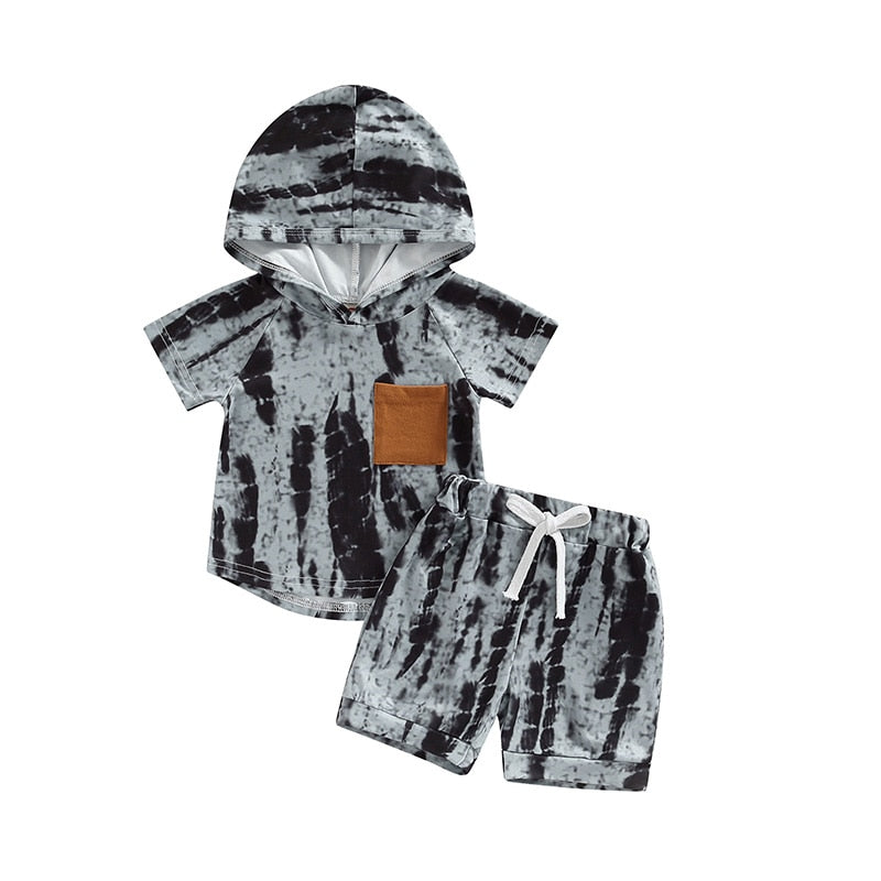 Conjunto Infantil Masculino Bolsinho com Capuz conjunto Loja Click Certo Cinza 18-24 Meses 