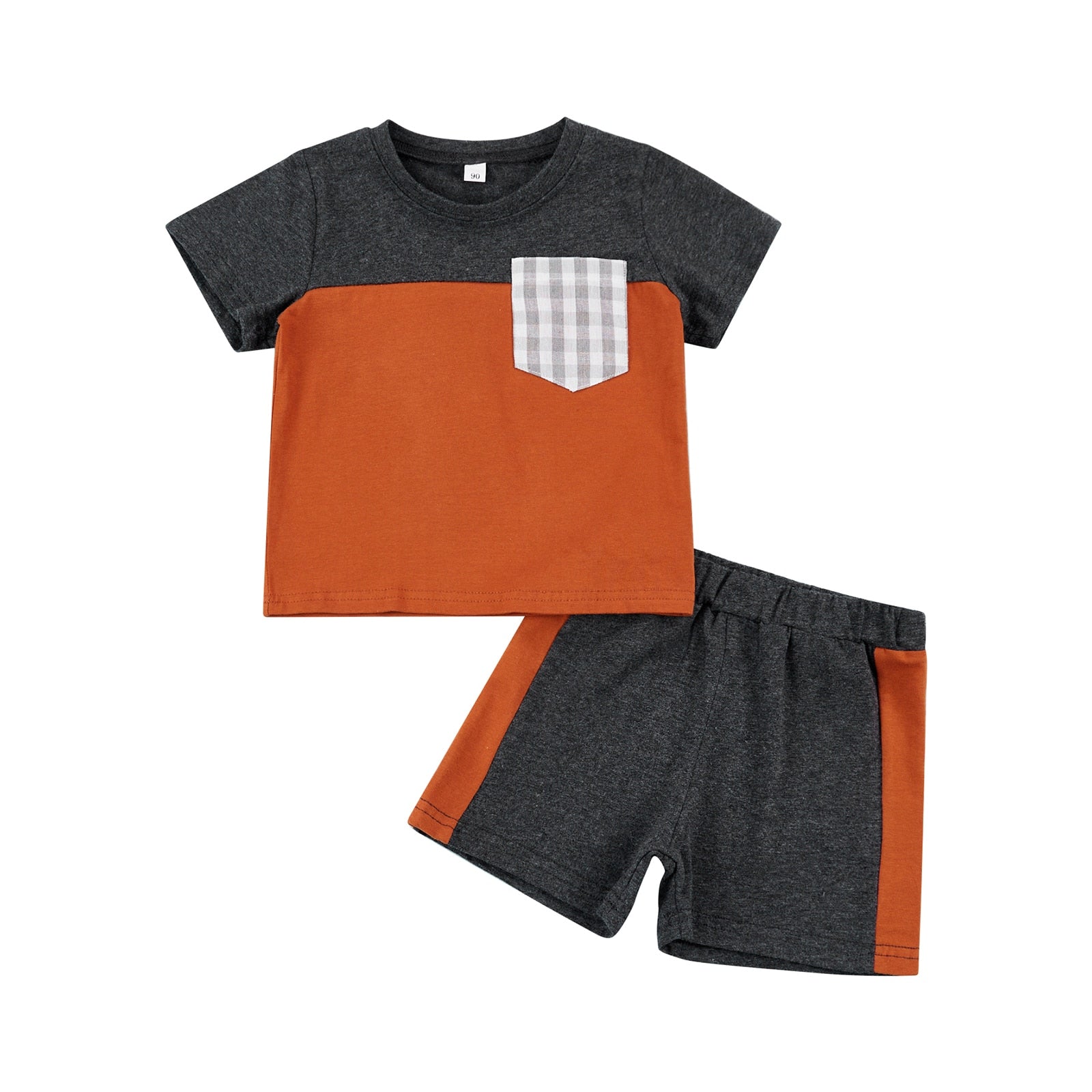 Conjunto Infantil Masculino Bolsinho Xadrez conjunto Loja Click Certo 