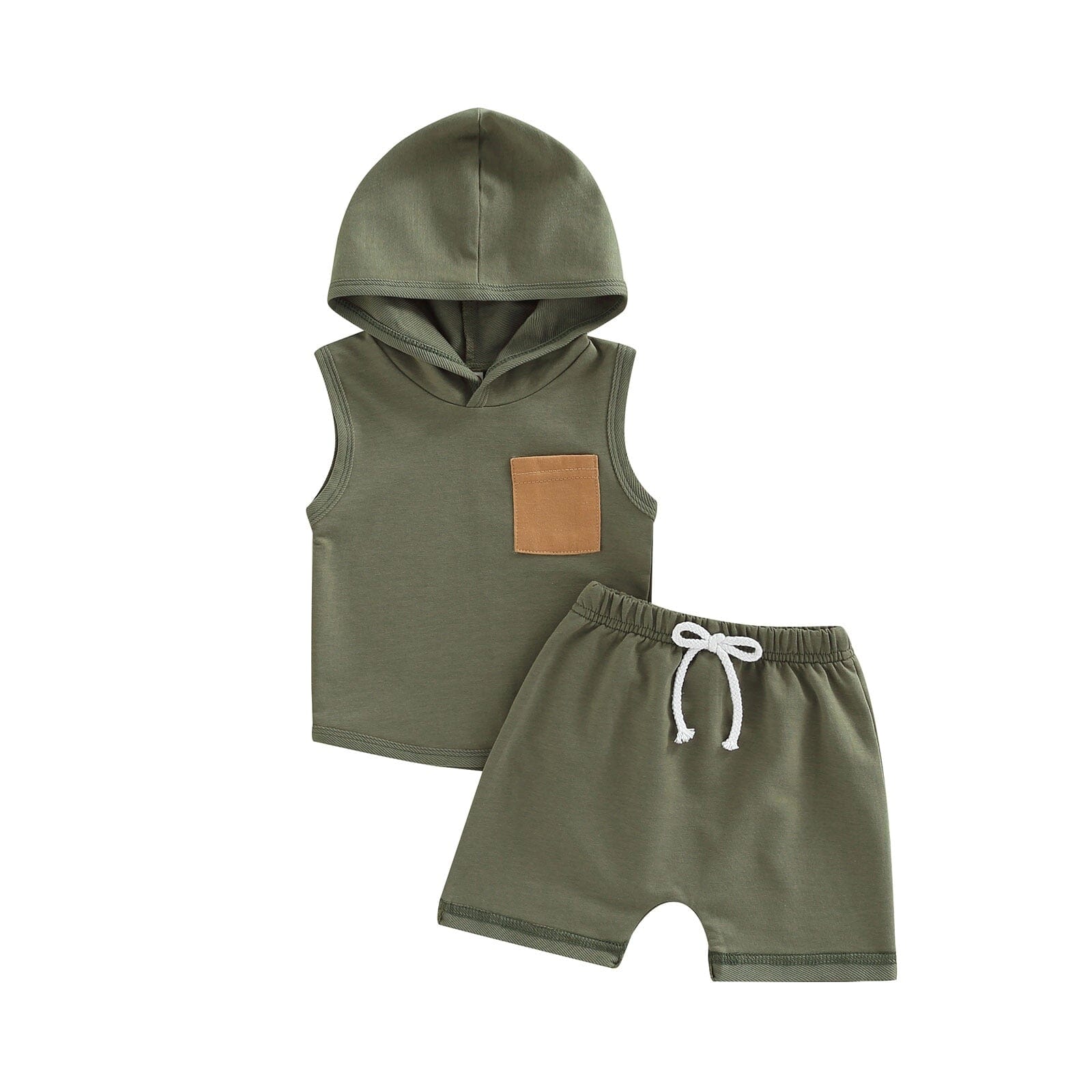 Conjunto Infantil Masculino Bolso com Capuz Loja Click Certo Verde 2-3 Anos 