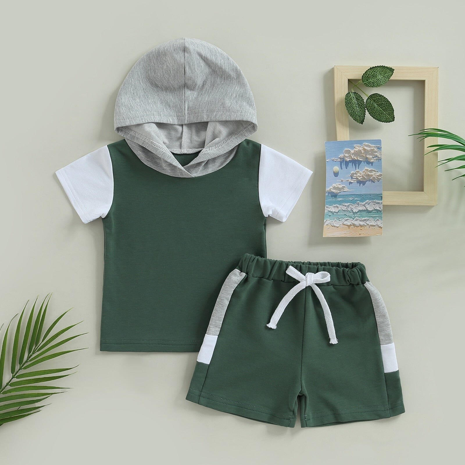 Conjunto Infantil Masculino Cadarço com Capuz Loja Click Certo 