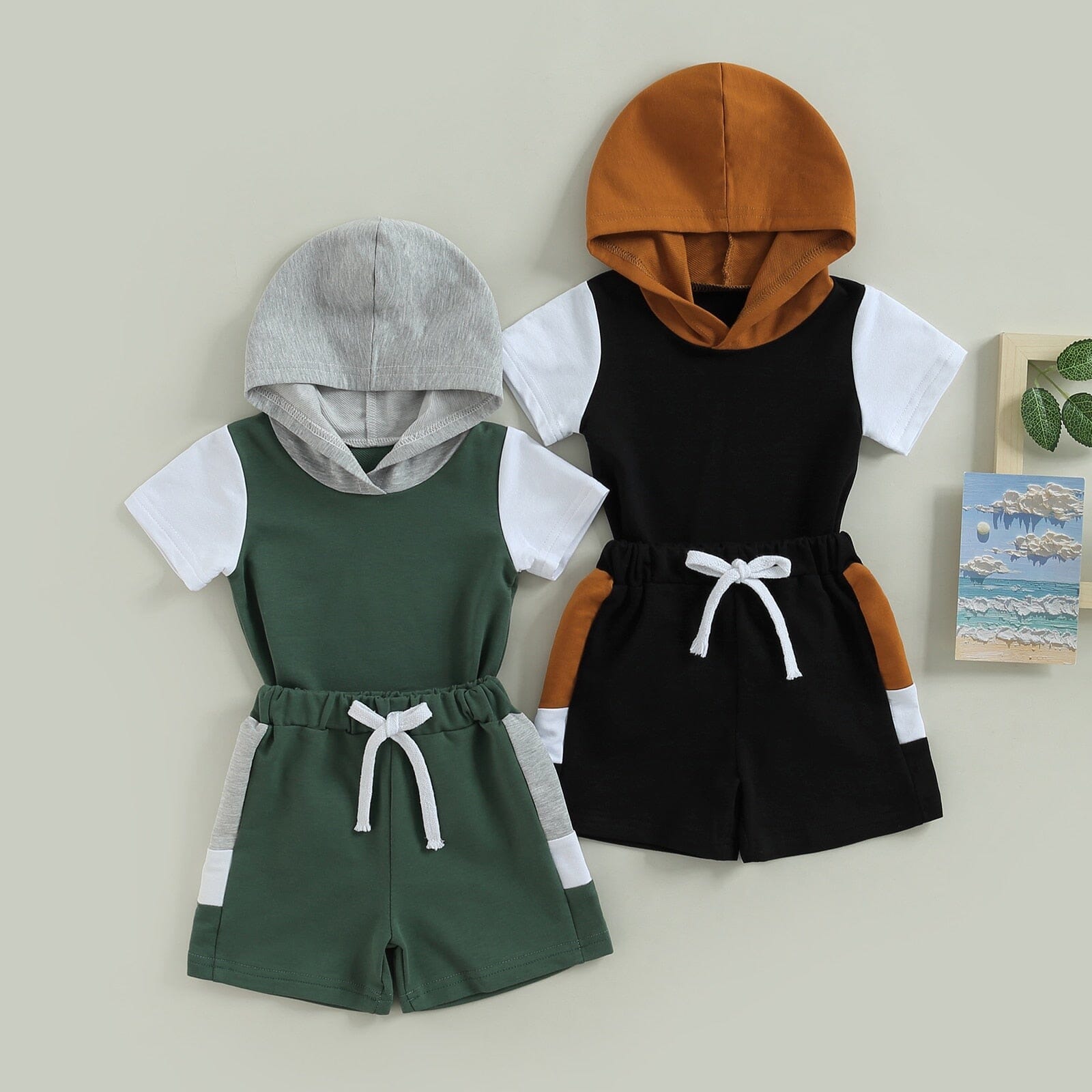 Conjunto Infantil Masculino Cadarço com Capuz Loja Click Certo 