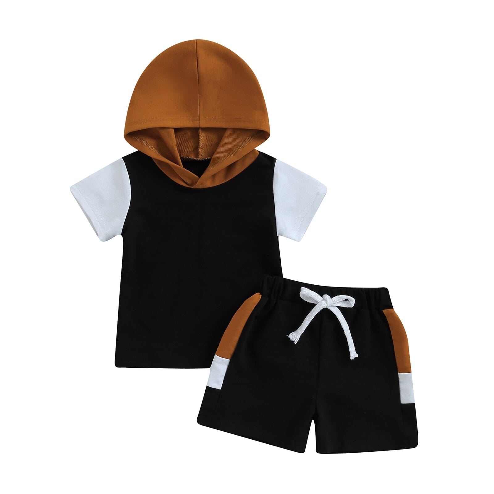 Conjunto Infantil Masculino Cadarço com Capuz Loja Click Certo Preto 0-6 Meses 