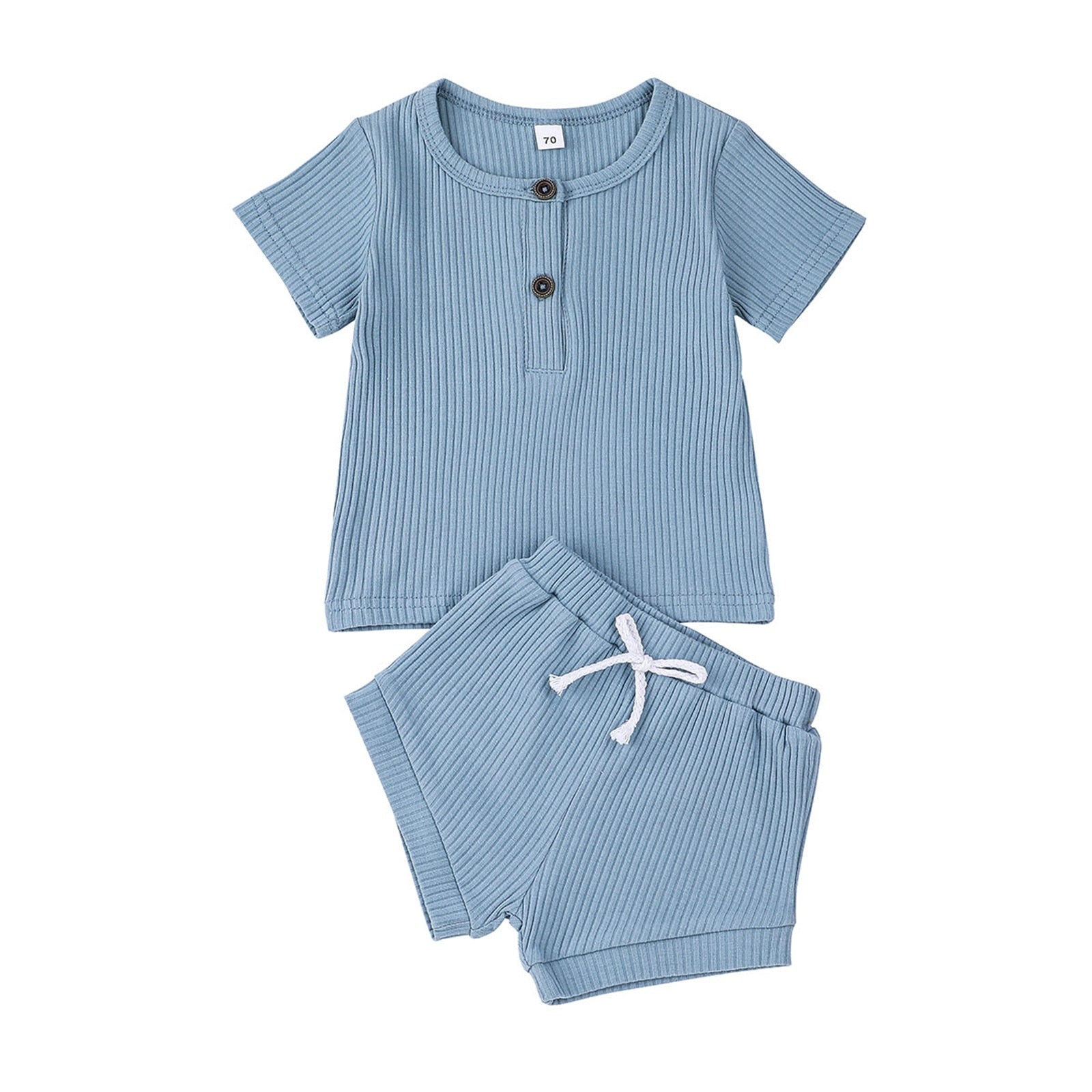 Conjunto Infantil Masculino Canelado Botões conjunto Loja Click Certo 