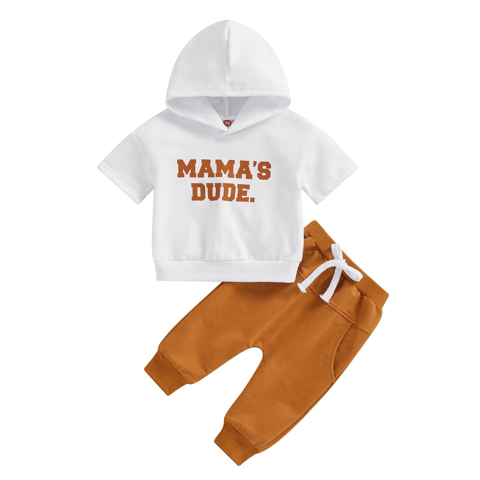 Conjunto Infantil Masculino "Cara da Mamãe" Loja Click Certo Branco 0-6 Meses 