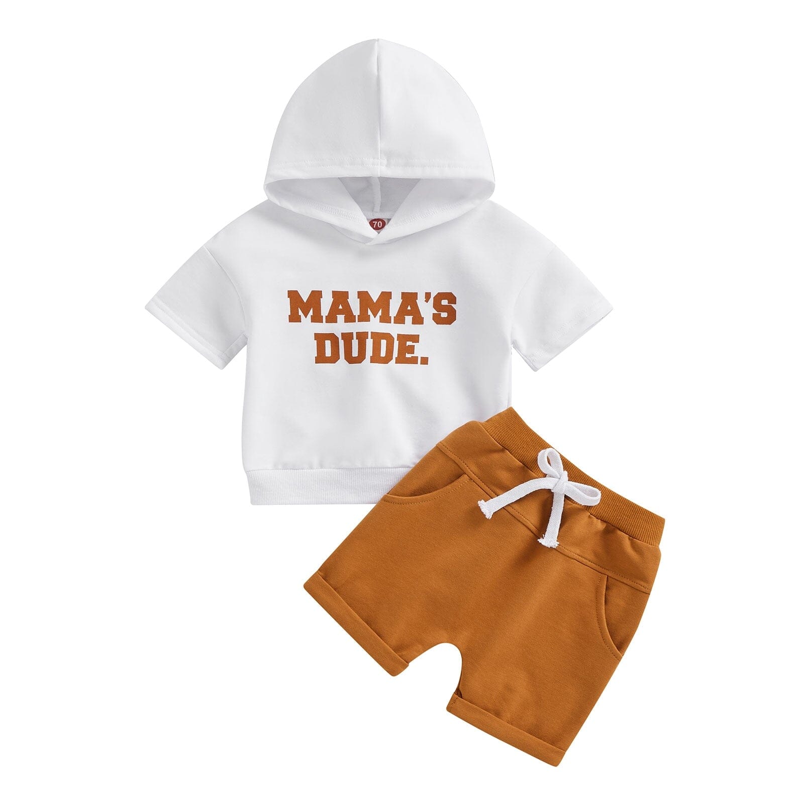 Conjunto Infantil Masculino "Cara da Mamãe" Loja Click Certo Branco 0-6 Meses 