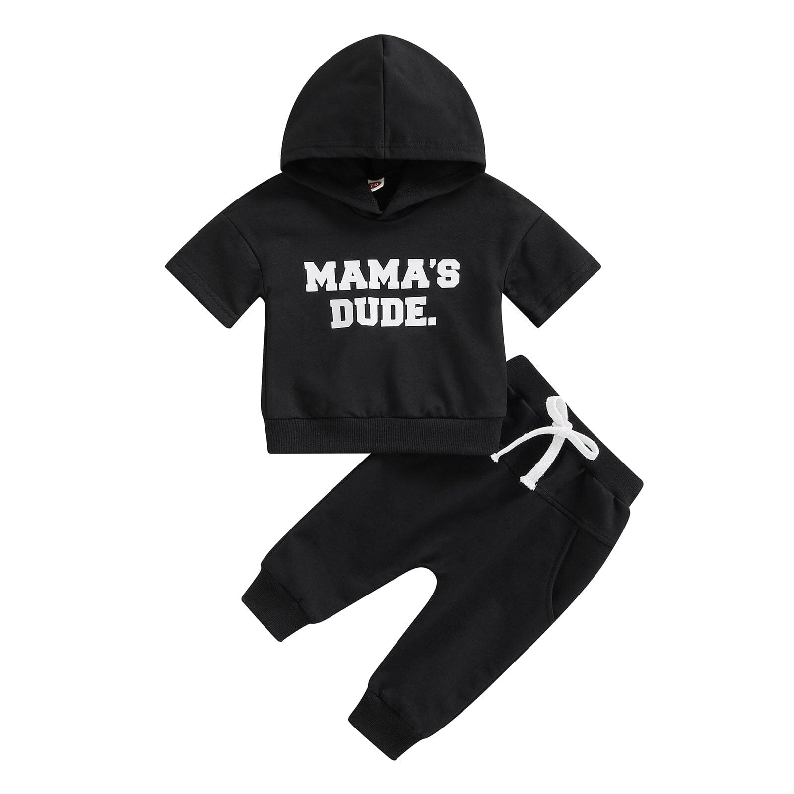 Conjunto Infantil Masculino "Cara da Mamãe" Loja Click Certo Preto 0-6 Meses 